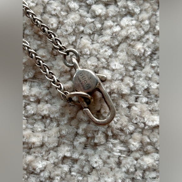 ** Rare** GUCCI silver and bamboo necklace - Picture 4 of 5